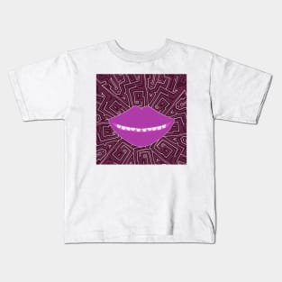 Amazing Smile Mouth Chocolate Kids T-Shirt